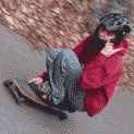 Pote de Klems, sans gants et encore sur sa planche...